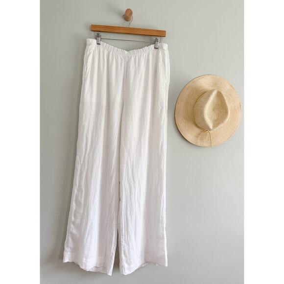 J. Crew | NWT | Tall Stratus pant in linen in White | Sz TM - Picture 2 of 10